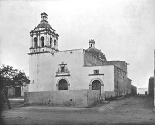Kyrkan i Guadalupe, Chihuahua, Mexiko, c1900.