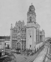 Kyrkan La Santisma, Mexiko, c1897.