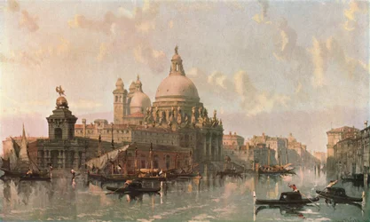 Kyrkan Santa Maria della Salute, Venedig, 1862, c1902.