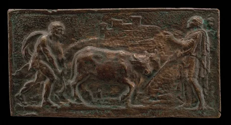 Cincinnatus vid plogen, sent 1500-tal.