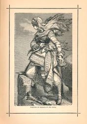 Cirkassiska kvinnor kämpar för Schamyl mot rysk invasion, 1839