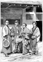 Medborgare i Tokyo, Japan, 1895
