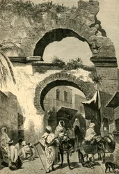 Stadsporten i Tunis, 1881.