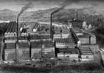 Clarks Anchor Thread Works, Paisley, Skottland, c1880