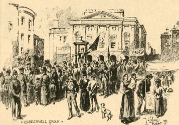 Clerkenwell Green, London, c1890.