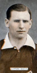 Clifford Bastin, fotbollsspelare i Arsenal och engelsk landslagsspelare, 1935