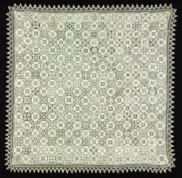 Tyg med blom- och vegetabiliska mönster, 1560-1600.