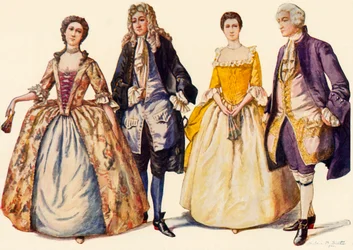 Clothing Reigns of Queen Anne and George I, 1702-1725, 1903, 1937.