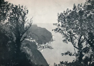 Clovelly - Utsikt från Hobby Drive, 1895