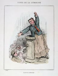 Klubb i kyrkan, Paris kommun, 1871.