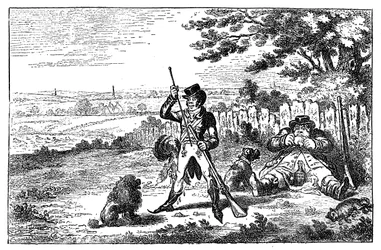 Cockneysportmän som laddar om, 1800