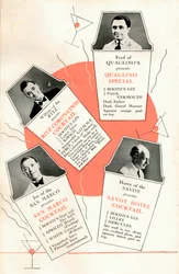 Cocktailrecept, ca 1935, 1935