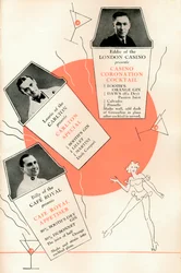 Cocktailrecept, omkring 1935, 1935