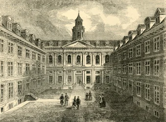 College of Physicians, Warwick Lane. Quadrangles inre, c1872.