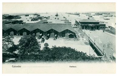 Colombo hamn, Ceylon, tidigt 1900-tal