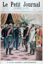 Överste Jean-Baptiste Marchand i St Petersburg, Ryssland, 1902