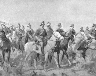 Kolonialtrupper i Sydafrika, 1899-1901: australiska Bushmen i mars 1901.