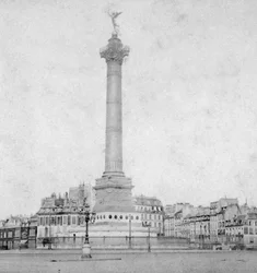 Julikolumnen, Place de la Bastille, Paris, Frankrike, sent 1800- eller tidigt 1900-tal