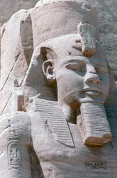 Kolossal staty av Ramses II, Abu Simbels tempel, Egypten, 1200-talet f.Kr