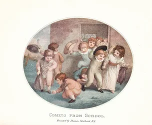 Kommer från skolan 1906