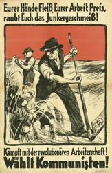 Kommunistisk valaffisch från KPD, cirka 1931
