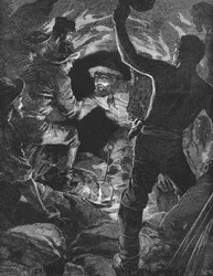 Färdigställande av St Gotthard-tunneln under Alperna, 1880