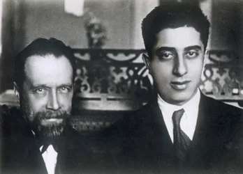 Kompositörerna Nikolai Myaskovsky och Aram Khachaturian, 1933