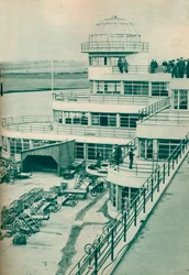 Kontrolltorn på Le Bourget flygplats, Paris, c1936 c1937