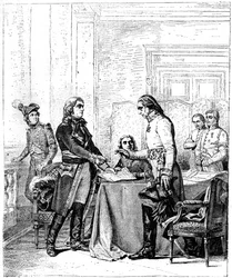 Konvent efter slaget vid Marengo, Italien, 15 juni 1800 1882-1884