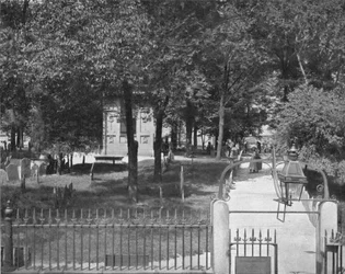 Copps Hill Cemetery, Boston, USA, c1900.