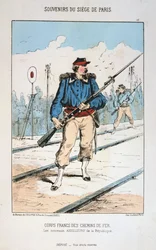 Corps Francs des Chemins de Fer, belägringen av Paris, 1870-1871