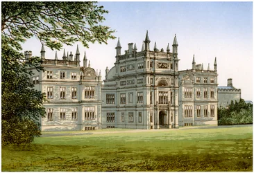 Corsham Court, Wiltshire, hem för Lord Methuen, c1880