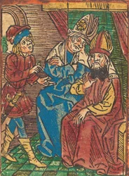 Översteprästernas råd, ca. 1490.