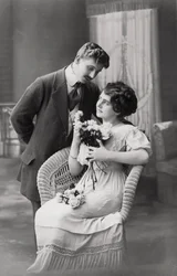 Förälskade par, c1900-1919