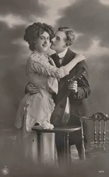 Par med mandolin, c1910