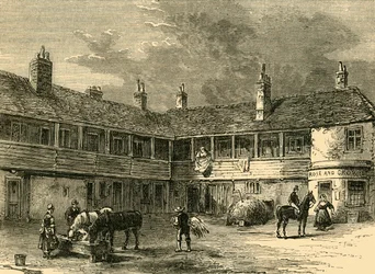 Rosens och kronans gård, 1820, c1876.