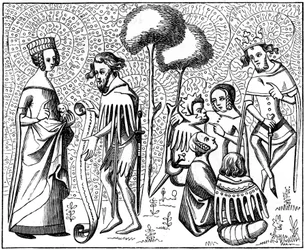 Court of Love, Provence, Frankrike, 1300-talet 1849