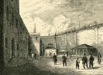 Gård i flottans fängelse, c1872.