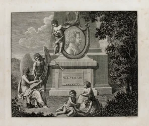 Omslag till den första upplagan av vokalmusiken till operan Così fan tutte av W.A. Mozart, 1794.