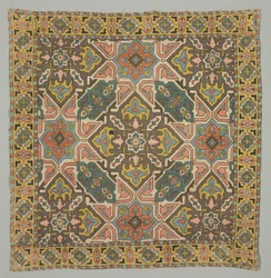 Omslag med geometrisk design, 1800-tal.