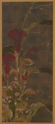 Coxcombs, majs och morgonhärligheter, Momoyama-perioden, 1568-1615.
