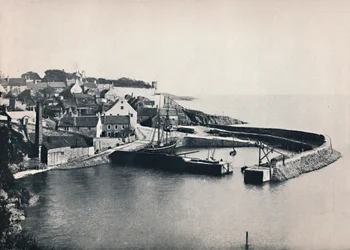 Crail - Byn och hamnen, 1895