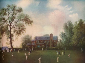 Cricket på Gads Hill Place, Rochester, c1868