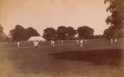 Cricketmatch, sent 1800-tidigt 1900-tal.