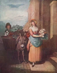 Cries of London Plate 13: Rovor och morötter, karotter och navet, 1797. 1911