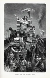 Croesus på begravningsbålet, 1882