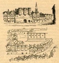 Cromwell House, från Aggass Map, 1897.