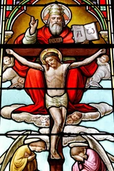 Korsfästelse. Saint Germain kyrka Buxy Frankrike