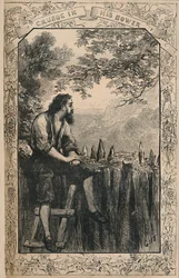 Crusoe In His Bower, c1870