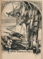 Crusoe lastar sin flotte, c1870